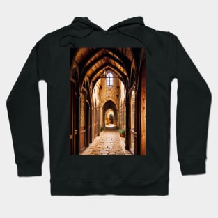 Alleyway in a Medieval Towne - Realistic Render Hoodie